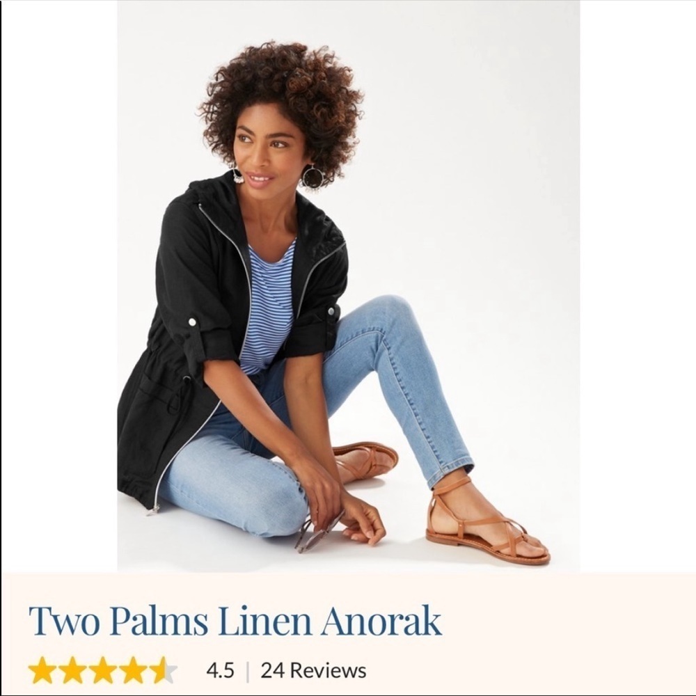 NWT Tommy Bahama Two Palms Linen Anorak Jacket